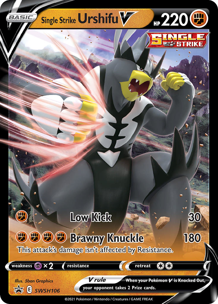 Sword & Shield Promo's Single Strike Urshifu V #106